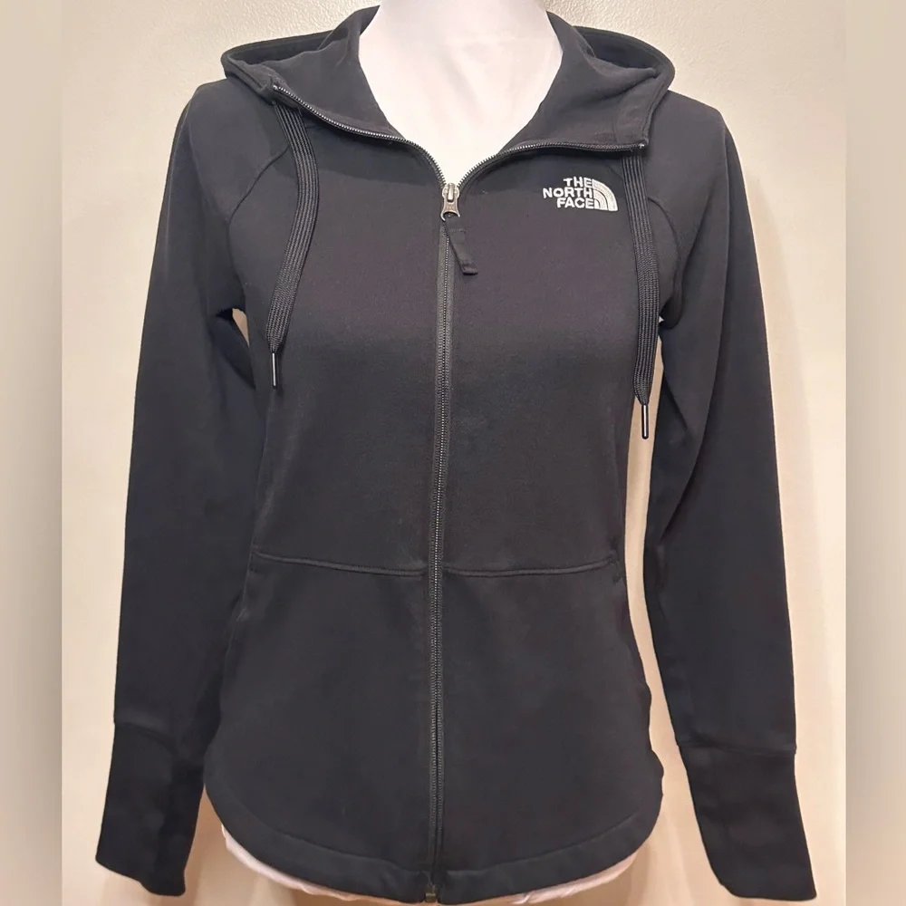 The North Face zip up hoodie black size S - Picture 1 of 5
